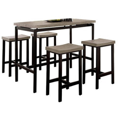 Sturdy Metal PVC Plastic Top Dining Room Furniture