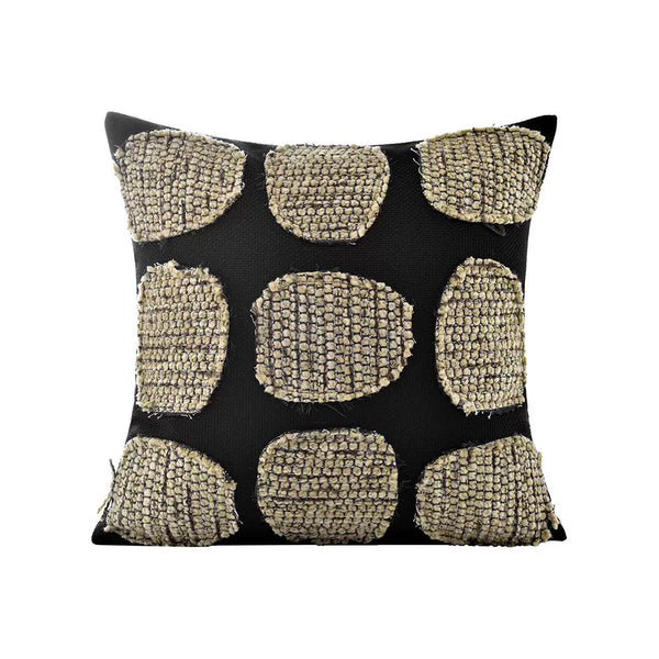 Brown Khaki Luxury Linen Cotton Blend Decorative Pillow Cover