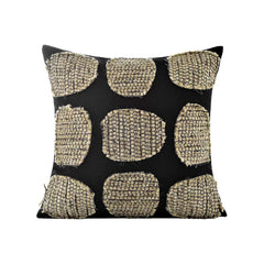 Brown Khaki Luxury Linen Cotton Blend Decorative Pillow Cover