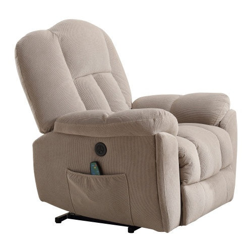 Power Lift Recliner Chair With Heat And Massage Recliner Chair For Living Room With Infinite Position And Side Pocket,USB Charge Port