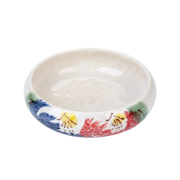 Ceramic Japanese Round Snack Plate