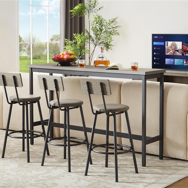 Long Bar Counter Table Set