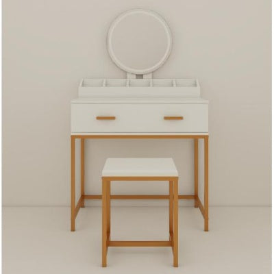 Makeup Vanity Table With Storage Drawers And Organizer