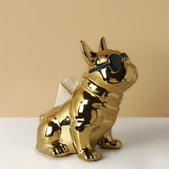 Pet Lovers Porcelain Frenchie Dog Home Decor Ornaments