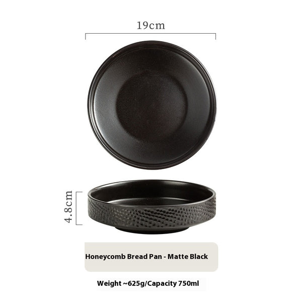 Japanese Ceramic Round Deep Plates Dinner Plate