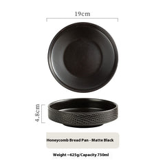 Japanese Ceramic Round Deep Plates Dinner Plate