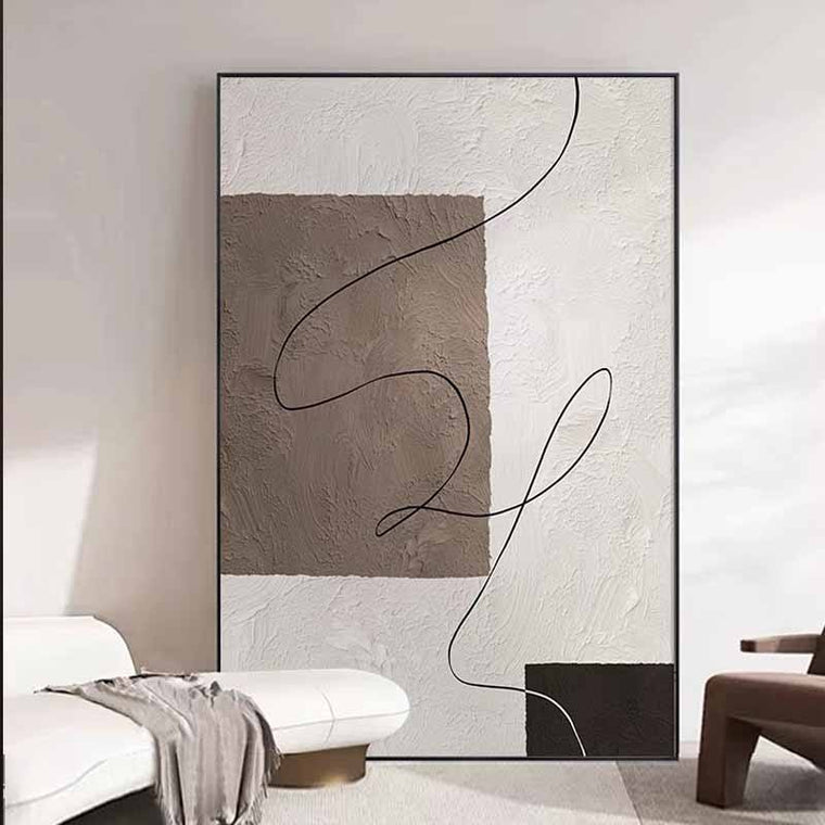 Minimalist Abstract Art Rolled Frameless Unstretched Painting