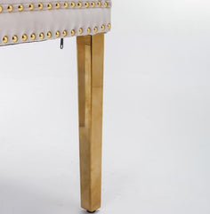 Velvet Upholstered Dining Chair - 2-piece Set