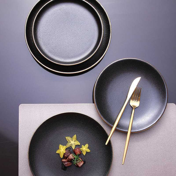 Steak Plate Round Flat Plate Western Food Plate