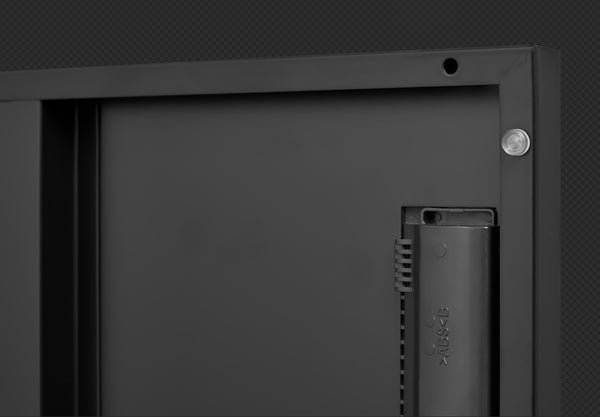 6-Door Employee Storage Locker, Metal Lockers For Office, Gym, School, And Homewith Card Slot Black