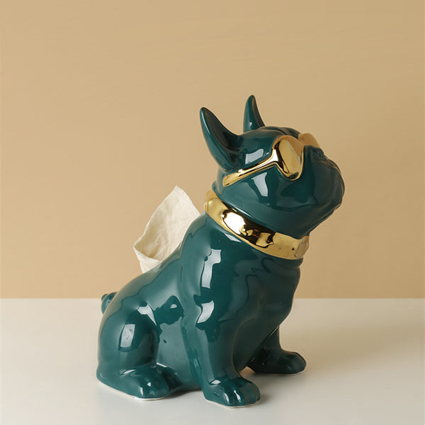Pet Lovers Porcelain Frenchie Dog Home Decor Ornaments