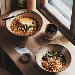 bowl tableware Retro Salad Bowl Personality Tableware