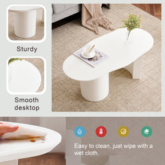 White Wooden Painted Coffee Table