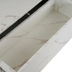 Rectangular Sliding Top Coffee Table With 2 Drawers And 2 Hidden Storage For Living Room