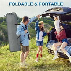 Easy To Fold Portable Recliner Black Comfortable Thick Cushion Suitable For Home Office,NoteThis Pallet Is Shipped By Average Freight