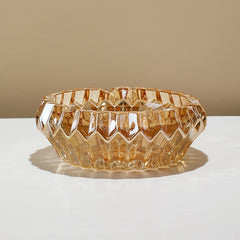 Light Luxury Dried Fruit Snack Plate Creative Glass Fruit Plate Decoration