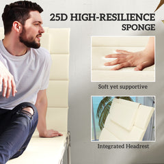 Foldable Chaise Lounge Cushion Set Of 2