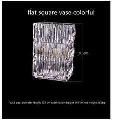 Nordic Light Luxury Bakala Crystal Vase Home Decoration
