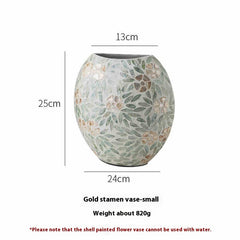 Handmade Shell Decorative Vase Creative Table Flower Container