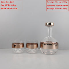 Modern Light Luxury Glass Wine Decanter Cold Water Bottle Decoration Living Room Coffee Table