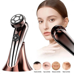 Vibrating Hot-and-cold Therapy Red Light RF Water Infusion Microcurrent Facial Lifting Beauty Device