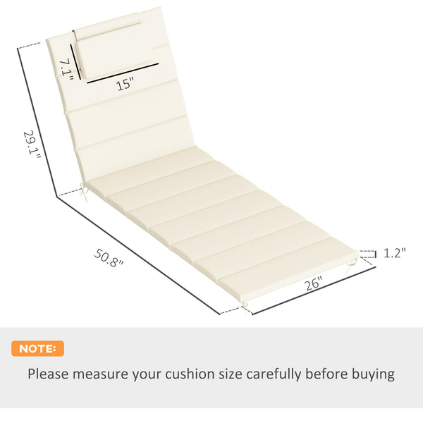 Foldable Chaise Lounge Cushion Set Of 2