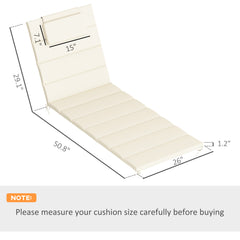 Foldable Chaise Lounge Cushion Set Of 2