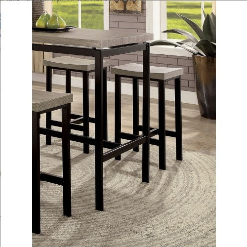 Sturdy Metal PVC Plastic Top Dining Room Furniture