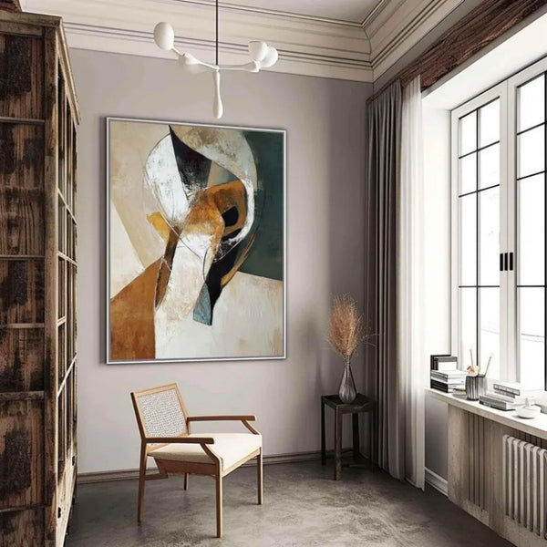 Abstract Textured Hand Painted Wall Art Minimalist Canvas For Home Decor No Frame