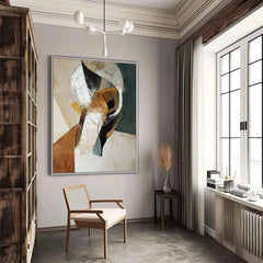 Abstract Textured Hand Painted Wall Art Minimalist Canvas For Home Decor No Frame