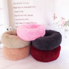 Round Plush Cat and dog Bed
