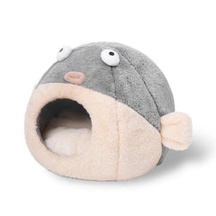 Cute Animal Cat Accessory Furniture Balloonfish-shaped House