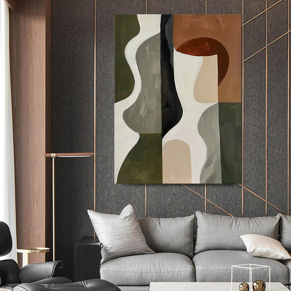 Handmade Oil Painting Canvas Wall Art Decoration Wabi-Sabi Style Modern Abstract  Minimalism Artwork Room Aesthetic For Home Decor Rolled Frameless Unstretched Painting