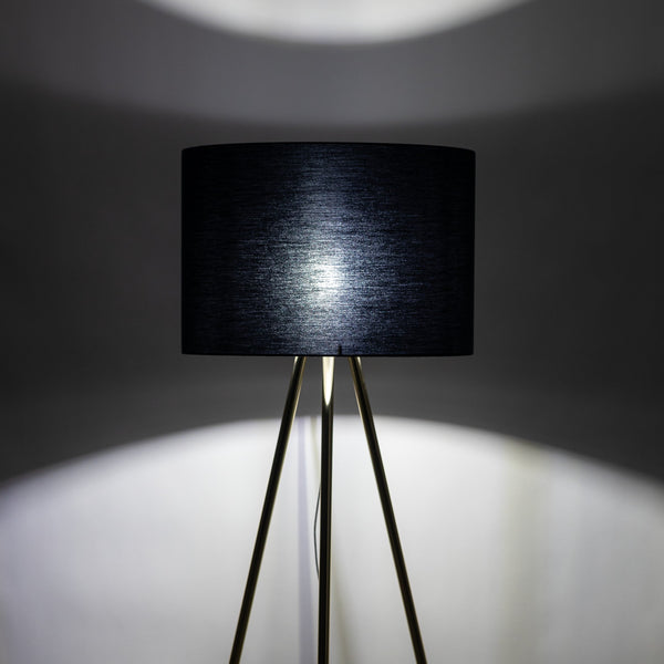 UMBERTO Black Modern  Floor Lamp  (Clearance)