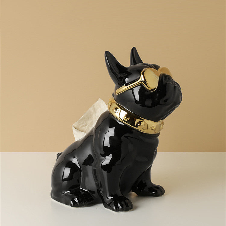Pet Lovers Porcelain Frenchie Dog Home Decor Ornaments
