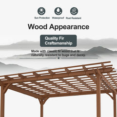 Wooden Patio Pergola Gazebo