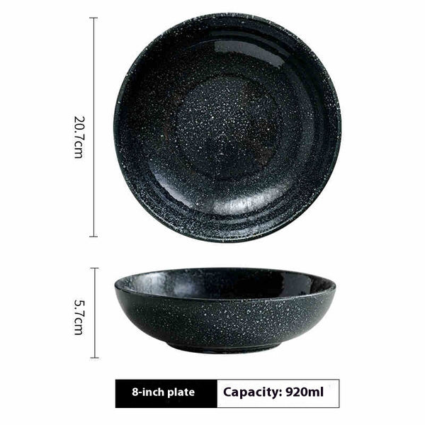 Japanese round ceramic plate