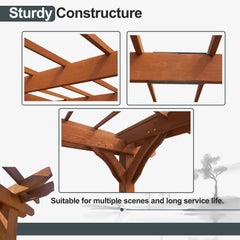 Wooden Patio Pergola Gazebo