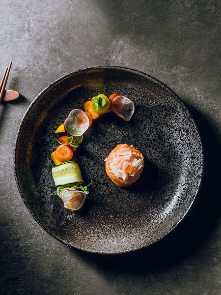 Japanese-style Plate Large Round Household Ceramics