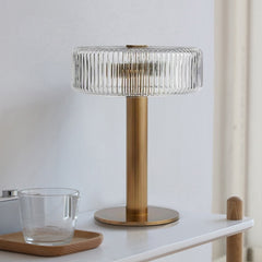 Light Luxury Glass Bedside Lamp