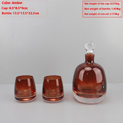 Modern Light Luxury Glass Wine Decanter Cold Water Bottle Decoration Living Room Coffee Table