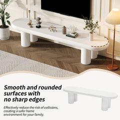 White Painted TV Stand Cabinet For TV Up To 70 Inch, TV Unit TV Console Table, Wooden Entertainment Center For Living Room, Dining Room, Bedroom