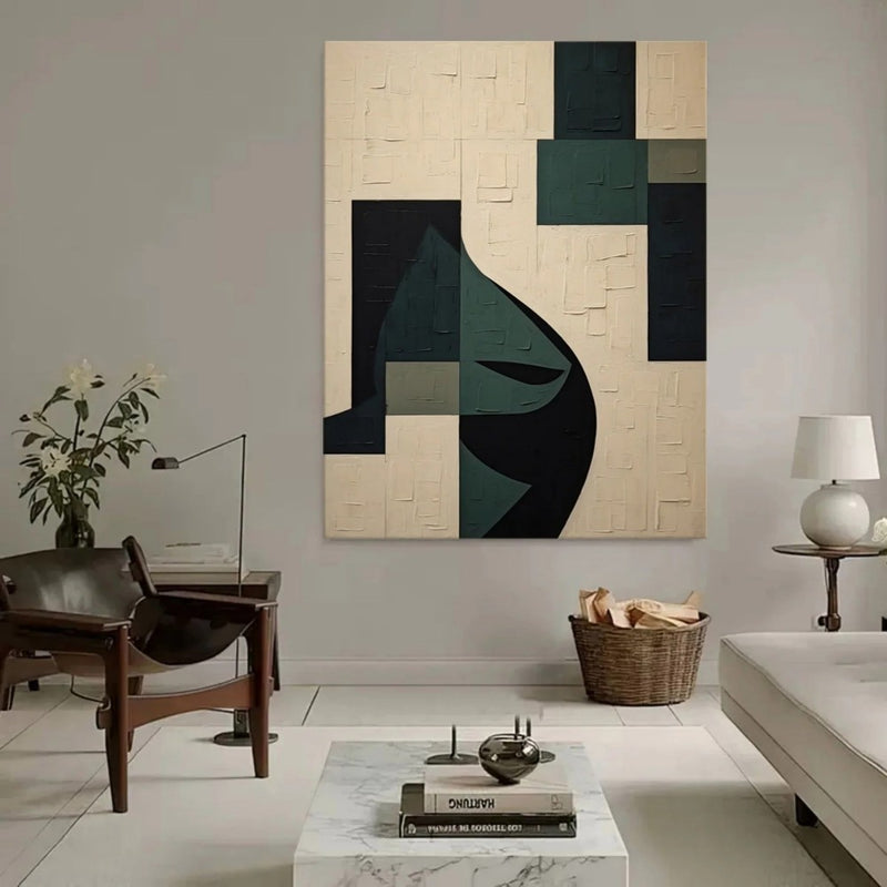 Abstract Modernism Oil Painting Unstretched Canvas Art