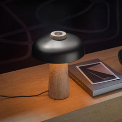 Living Room Study Marble Glass Table Lamp