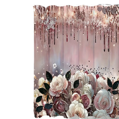 Art Flower Shower Curtain Home