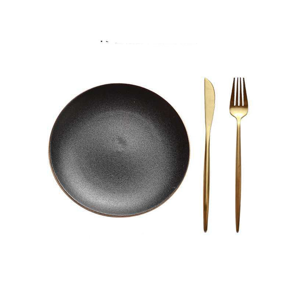 Steak Plate Round Flat Plate Western Food Plate