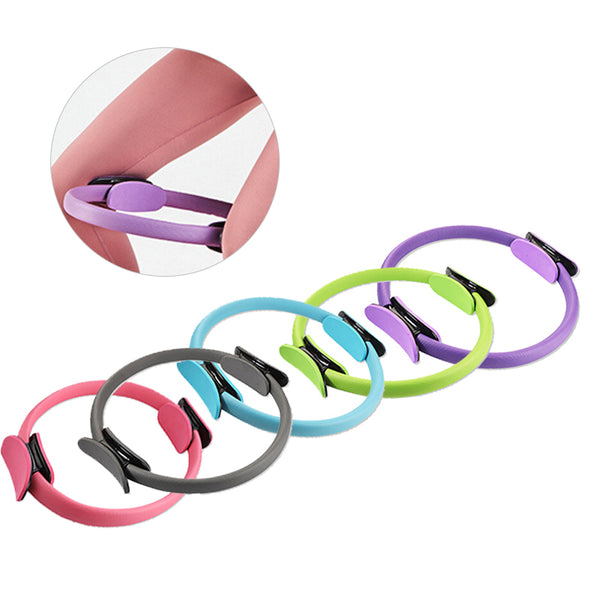 Fitness Pilates Yoga Ring Dual Exercise Home Gym Workout Sports Body Resistance