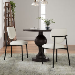 Upholstered Dining Chairs With Metal Legs