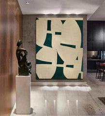 Handmade Oil Painting Canvas Wall Art Decoration Modern Green Abstract Texture For Home Decor Rolled Frameless Unstretched Painting