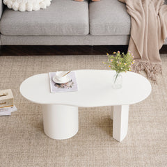 White Wooden Painted Coffee Table